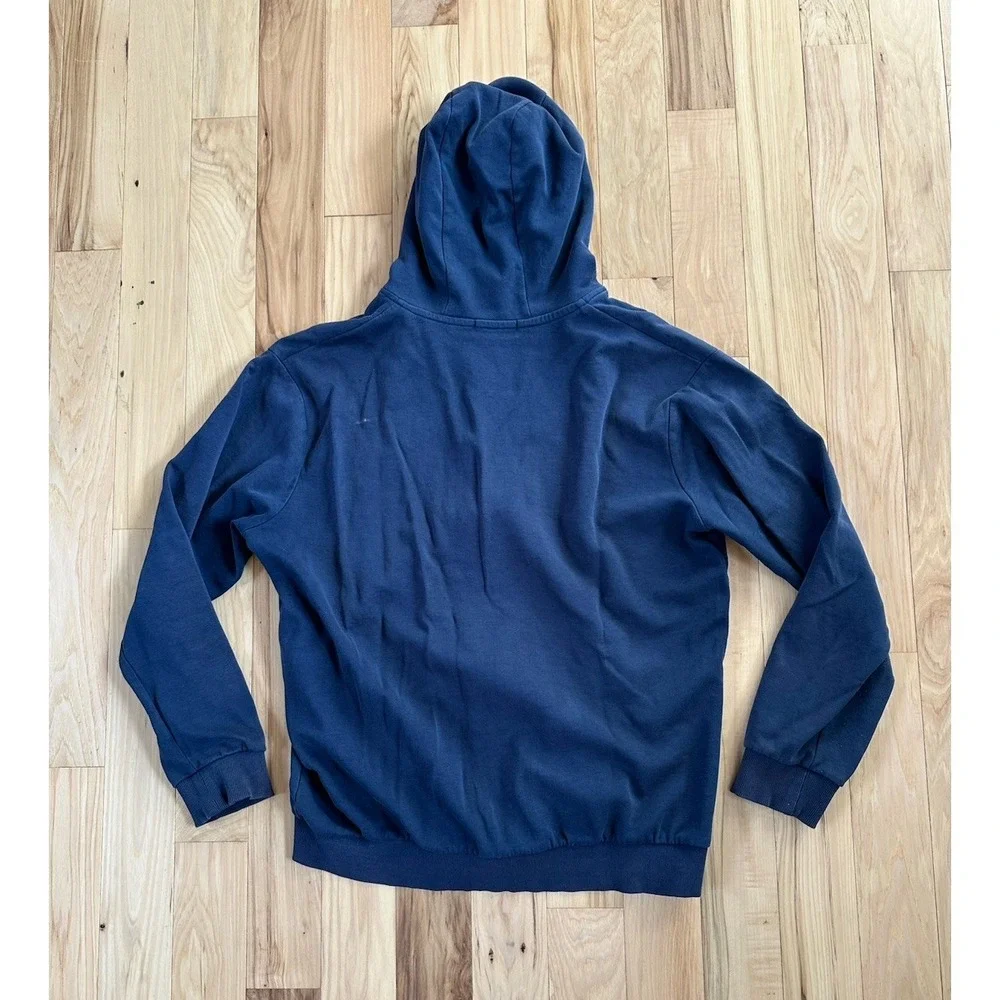 Polo‎ Ralph Lauren Sweatshirt Men's XL Navy Hoodie Full Zip Thermal Hood Pony